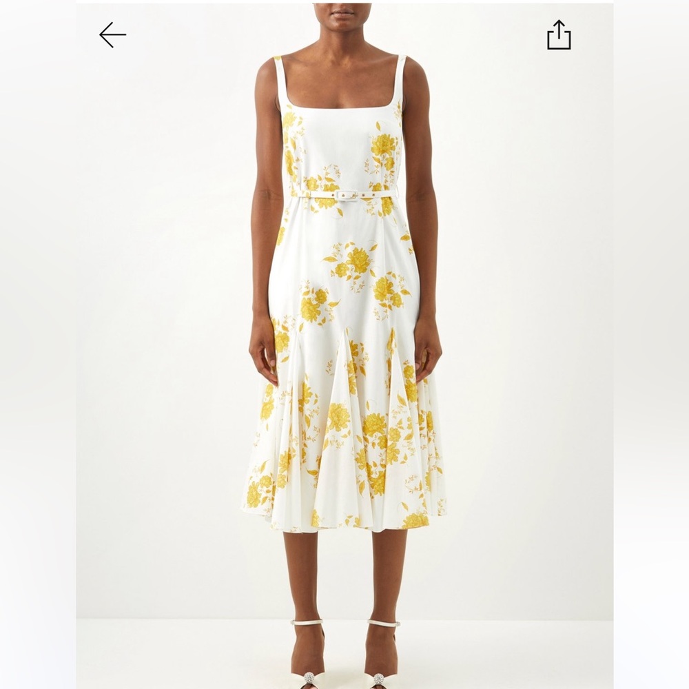 Emilia Wickstead Marita floral print cotton-poplin Dress